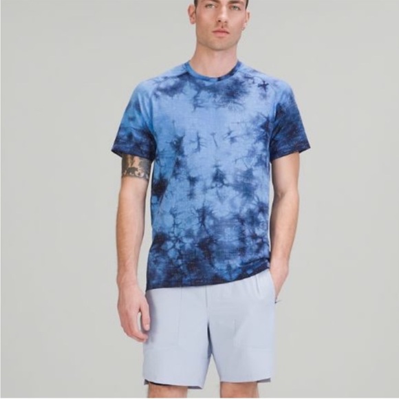 Lululemon Metal Vent Tech Short Sleeve 2.0 Disconnect Marble Dye Blue M - Picture 10 of 10